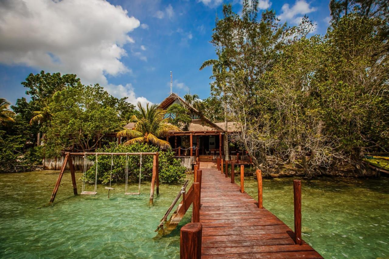 Hotel Rancho Encantado Bacalar Dış mekan fotoğraf